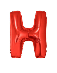 Ballon aluminium lettre H rouge - 102 cm