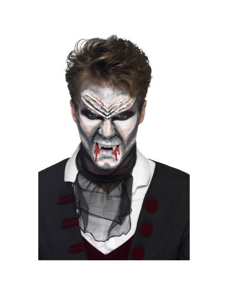 Kit Latex Liquide Vampire Halloween - Maquillage 4 Couleurs avec Éponges