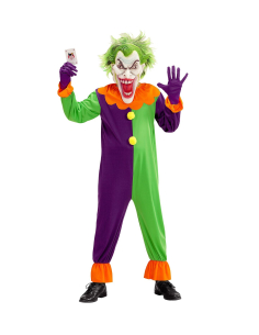 Déguisement Joker démoniaque Enfant (costume, masque)