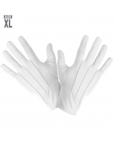 Gants blancs Mixte (taille XL)