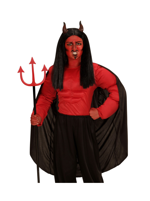 Déguisement Démon Garçon (chemise muscles, cape)