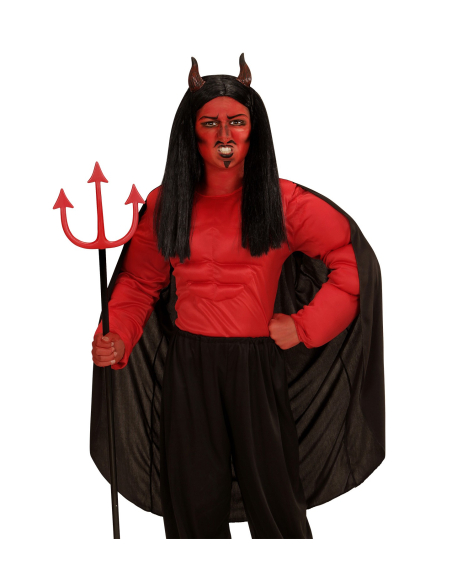 Déguisement Démon Garçon (chemise muscles, cape)