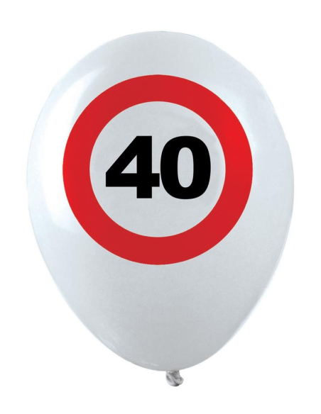 12 Ballons d'Anniversaire 40 ans, Panneaux de signalisation