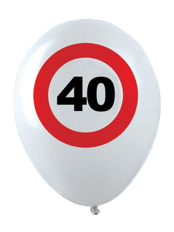 12 Ballons d'Anniversaire 40 ans, Panneaux de signalisation