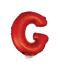 Ballon Aluminium  rouge lettre -G- (45x25)