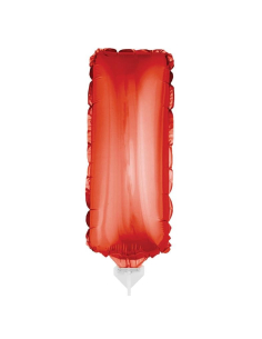 Ballon Aluminium rouge lettre -I- 41 cm ESPA - Funny Fashion - 2