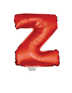 Ballon aluminium rouge lettre -Z- 45x25cm