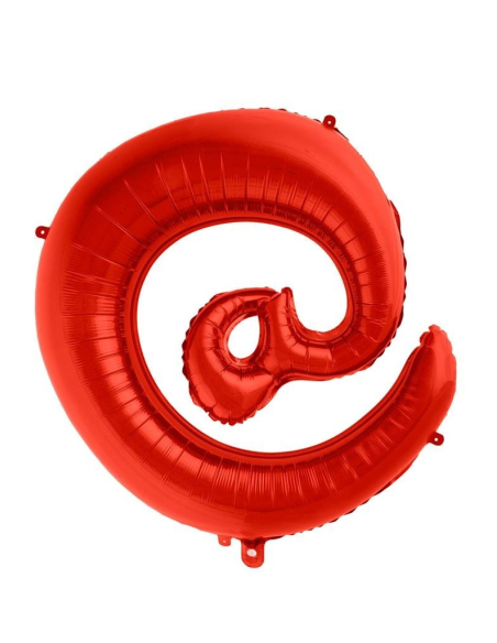Ballon aluminium rouge  -@- 102cm