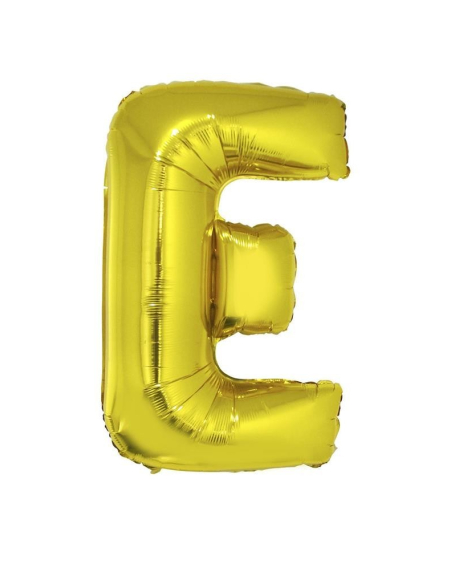 Ballon aluminium OR lettre - E- taille 102cm