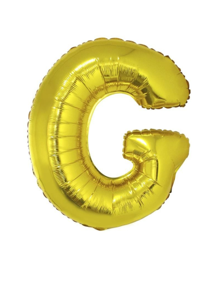 Ballon aluminium OR lettre -G- taille 102 cm