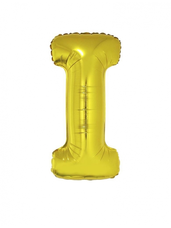 Ballon aluminium OR lette -I- taille 102cm