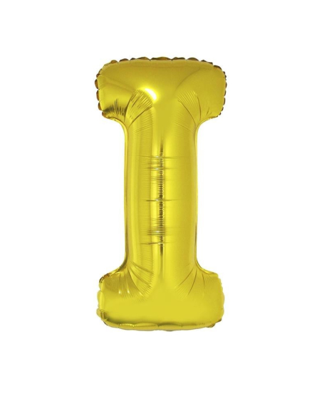 Ballon aluminium OR lette -I- taille 102cm