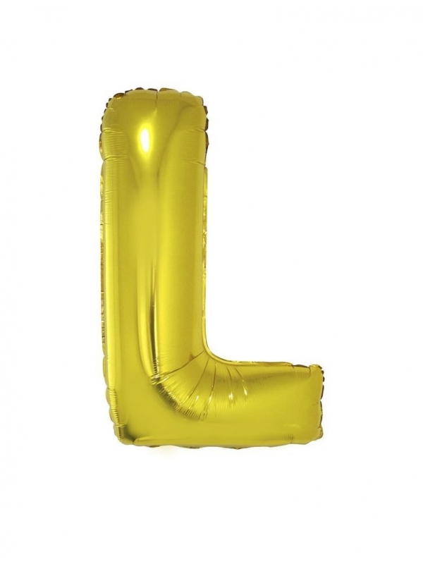 Ballon aluminium OR lettre -L- 102CM