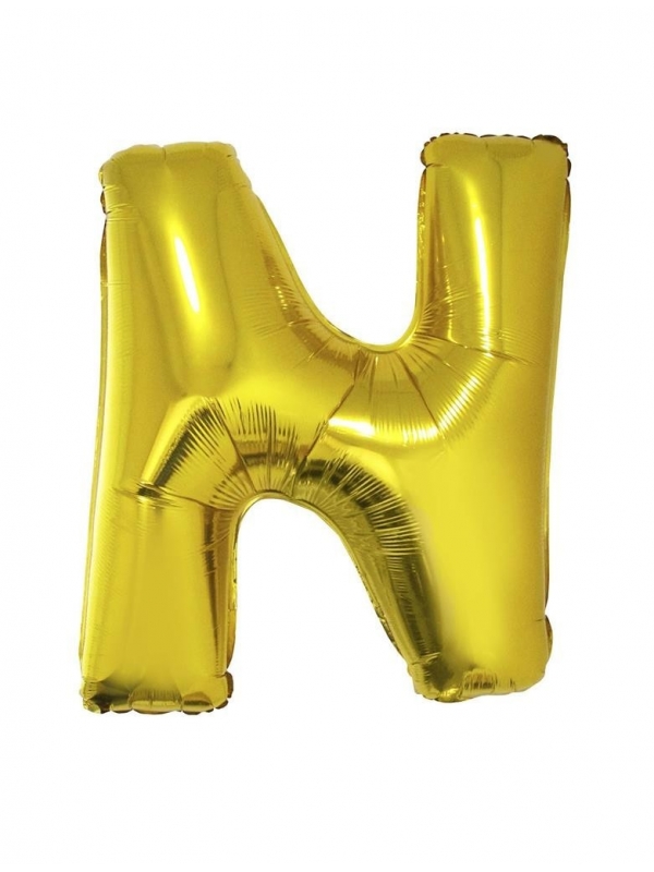 Ballon aluminium OR lettre -N- taille 102cm ESPA - Funny Fashion - 2