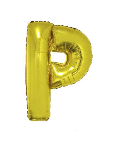 Ballon aluminium OR Lettre -P- 102 cm