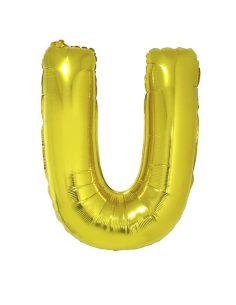 Ballon aluminium OR lettre -U- taille 102cm