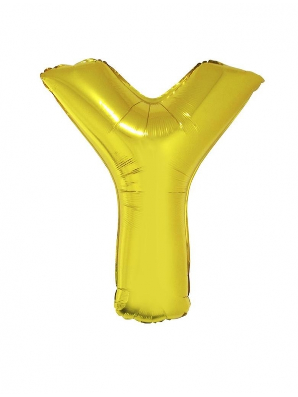 Ballon aluminium OR lettre -Y- taille 102 cm