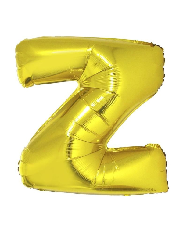 Ballon aluminium OR lettre -Z- taille 102 cm
