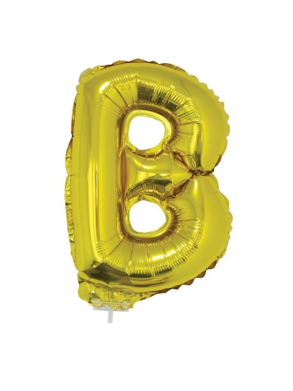 Ballon aluminium OR lettre -B- taille 41 cm