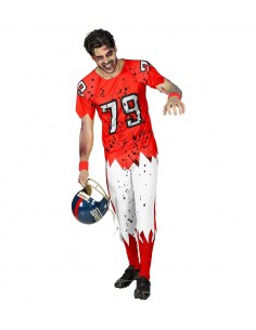 Déguisement Joueur de football Américain Zombie Homme (tee-shirt rembourré, pantalon)