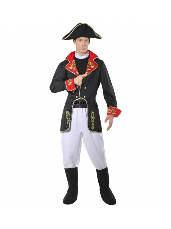 Déguisement Napoléon Homme (veste, pantalon, couvre-bottes, chapeau)