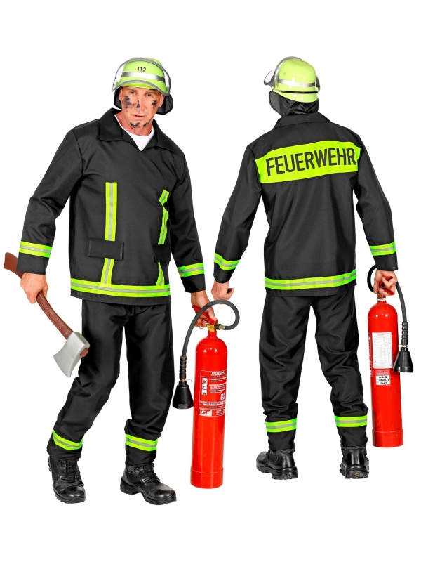 Déguisement Pompier Homme (manteau, pantalon)