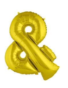 Ballon aluminium 0R forme -& - taille 102cm