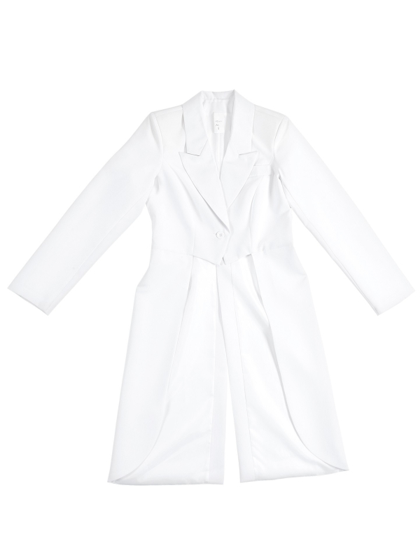 Veste queue de pie femme blanche