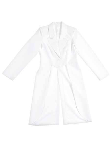 Veste queue de pie femme blanche