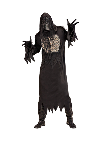 Déguisement Démon Homme (tunique à capuche, gants, masque)