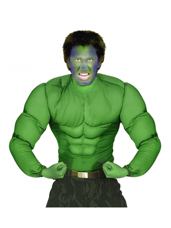 Déguisement Muscle Vert Homme (chemise)