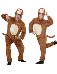 Déguisement Singe Adulte (combinaison à capuche avec masque)