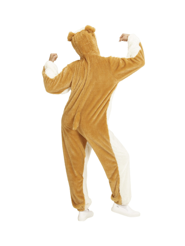 Déguisement de Chien Bulldog, Adulte (combinaison à capuche avec masque)