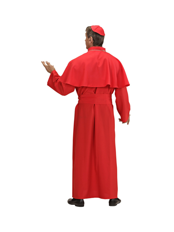 Costume Cardinal Rouge du XXL au XXL (tunique, cape, ceinture, calotte)
