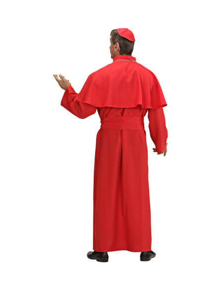 Costume Cardinal Rouge du XXL au XXL (tunique, cape, ceinture, calotte)