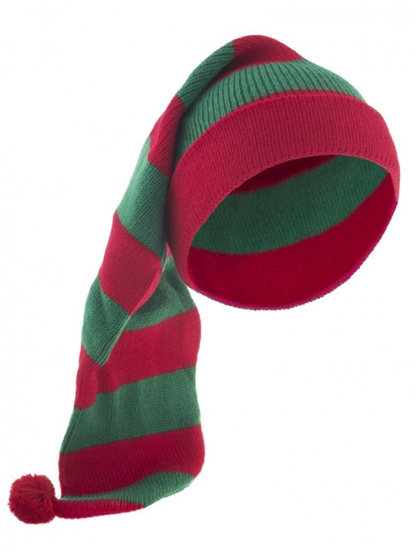Bonnet de Lutin, rouge et vert