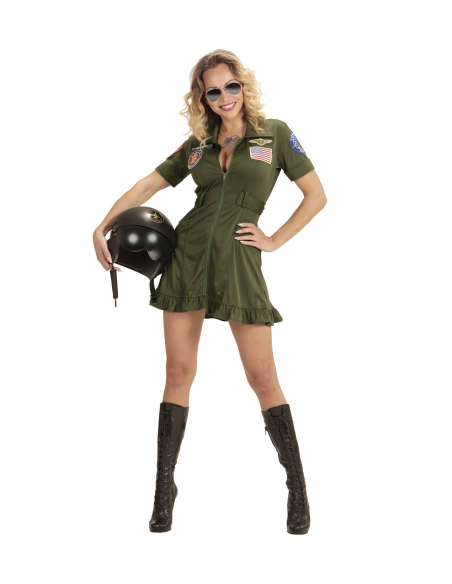 Déguisement Pilote de combat, femme (robe)