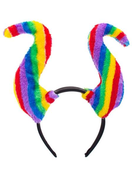 Serre-tête cornes Arc-en-ciel