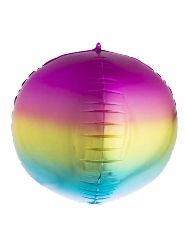 Ballon aluminium Arc-en-ciel - 46 cm
