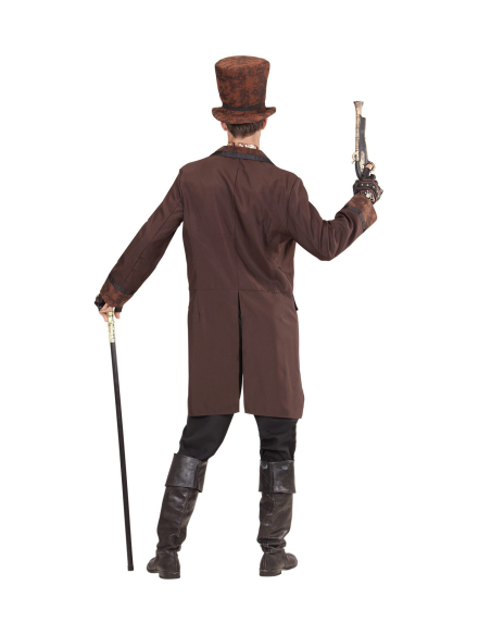 STEAMPUNK Homme (queue de pie avec gilet, jabot, chapeau)