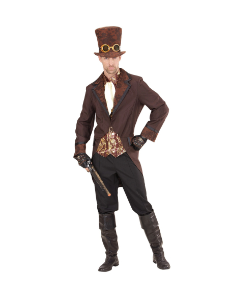 STEAMPUNK Homme (queue de pie avec gilet, jabot, chapeau)