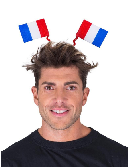 Serre-tête avec 2 drapeaux France
