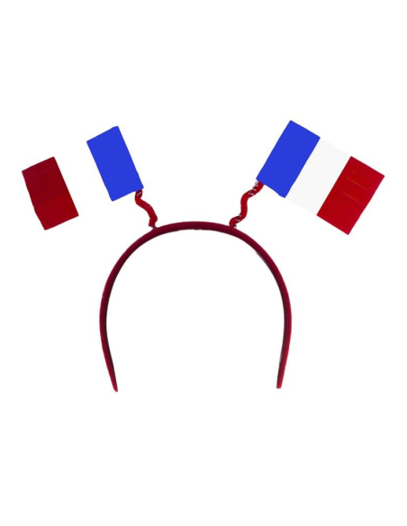 Serre-tête avec 2 drapeaux France