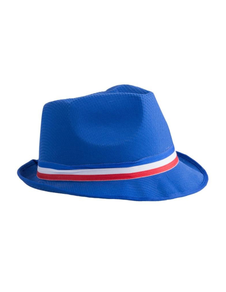 Chapeau bleu avec ruban bleu, blanc, rouge - France