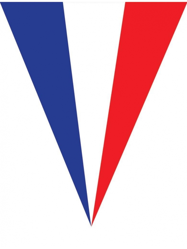 Guirlande de 5 m avec 10 drapeaux - France