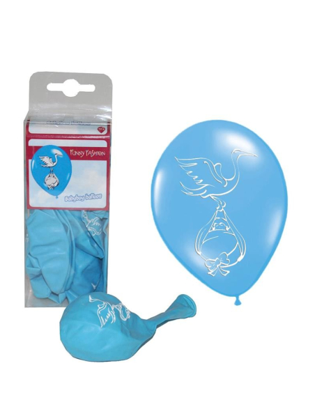 12 Ballons bleu-Garçon - 30 cm