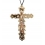 Collier avec croix dorée - 15 x 11 cm