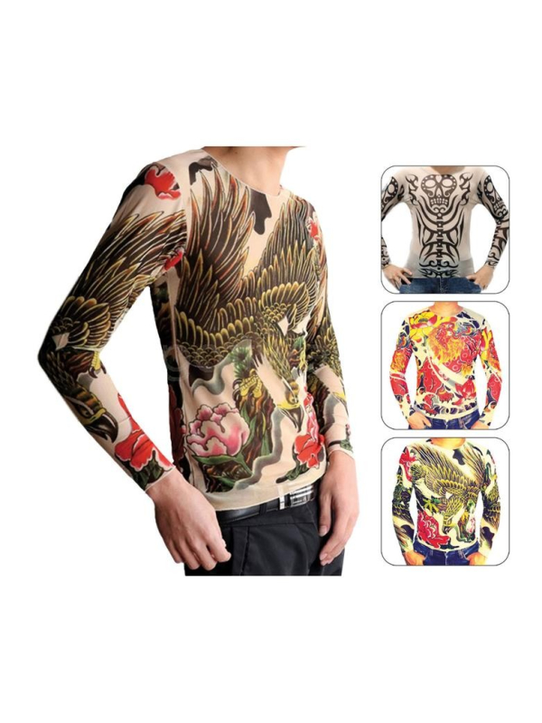 T-Shirt tatouage - 3 modèles assortis