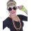 Set néon femme années 80 – Lunettes, bandeau, boucles, collier et gant