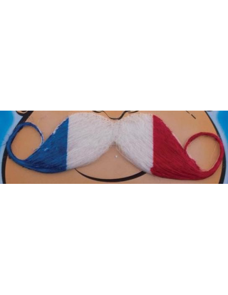 Moustache bleu, blanc, rouge - France